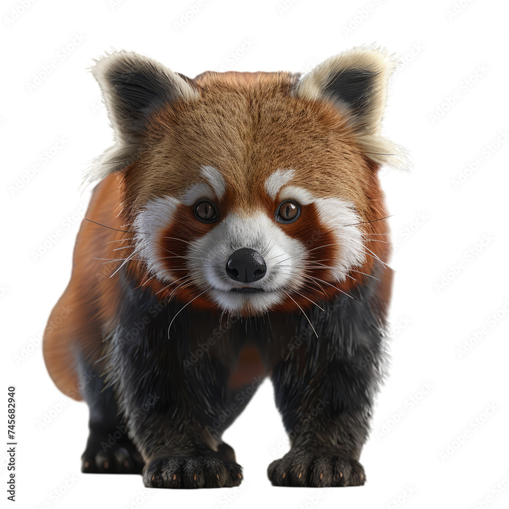 red panda isolated on transparent background, png red panda isolated on transparent background, png