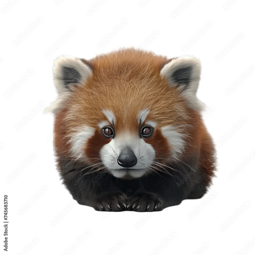 red panda isolated on transparent background, png red panda isolated on transparent background, png