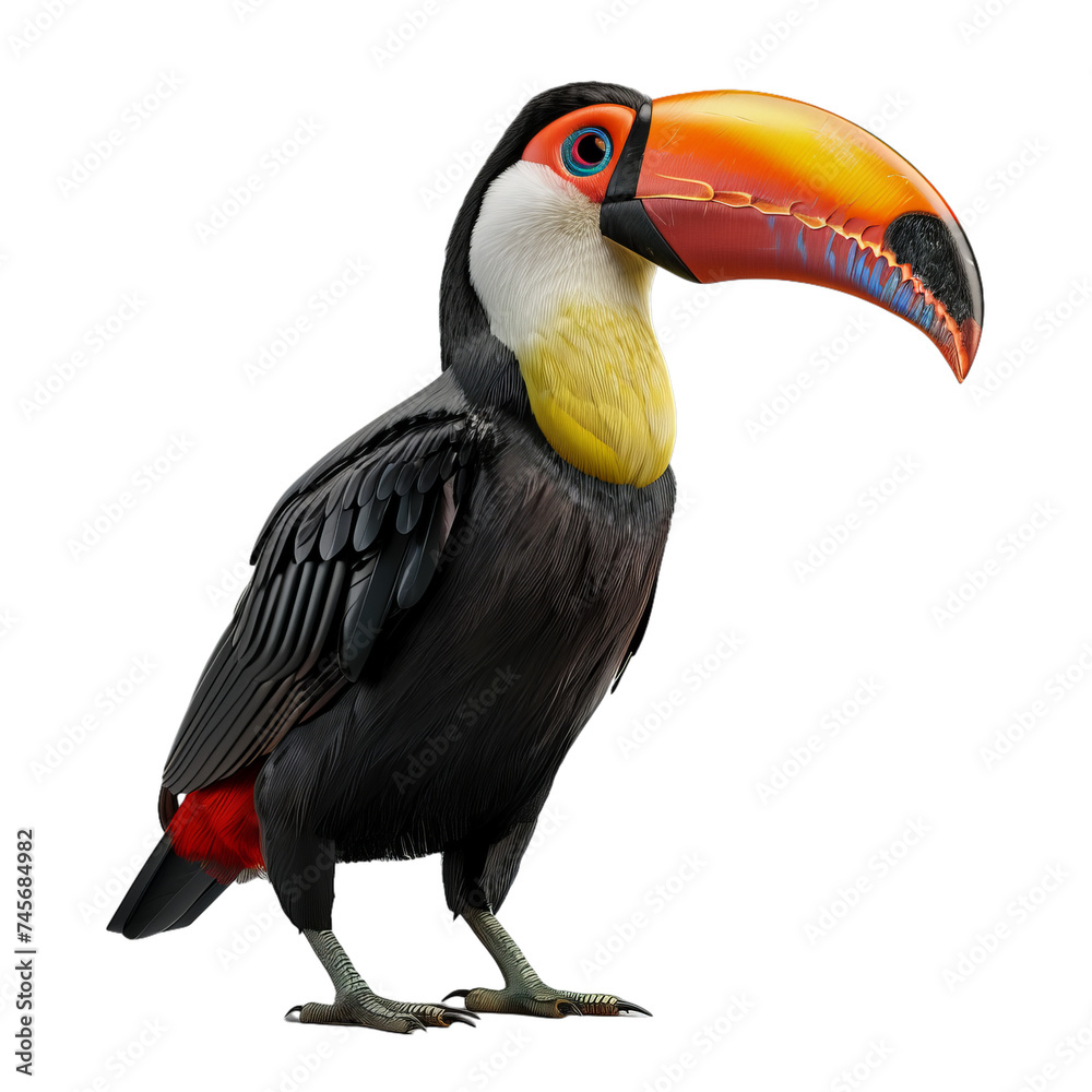 Fototapeta premium toucan isolated on transparent background, png