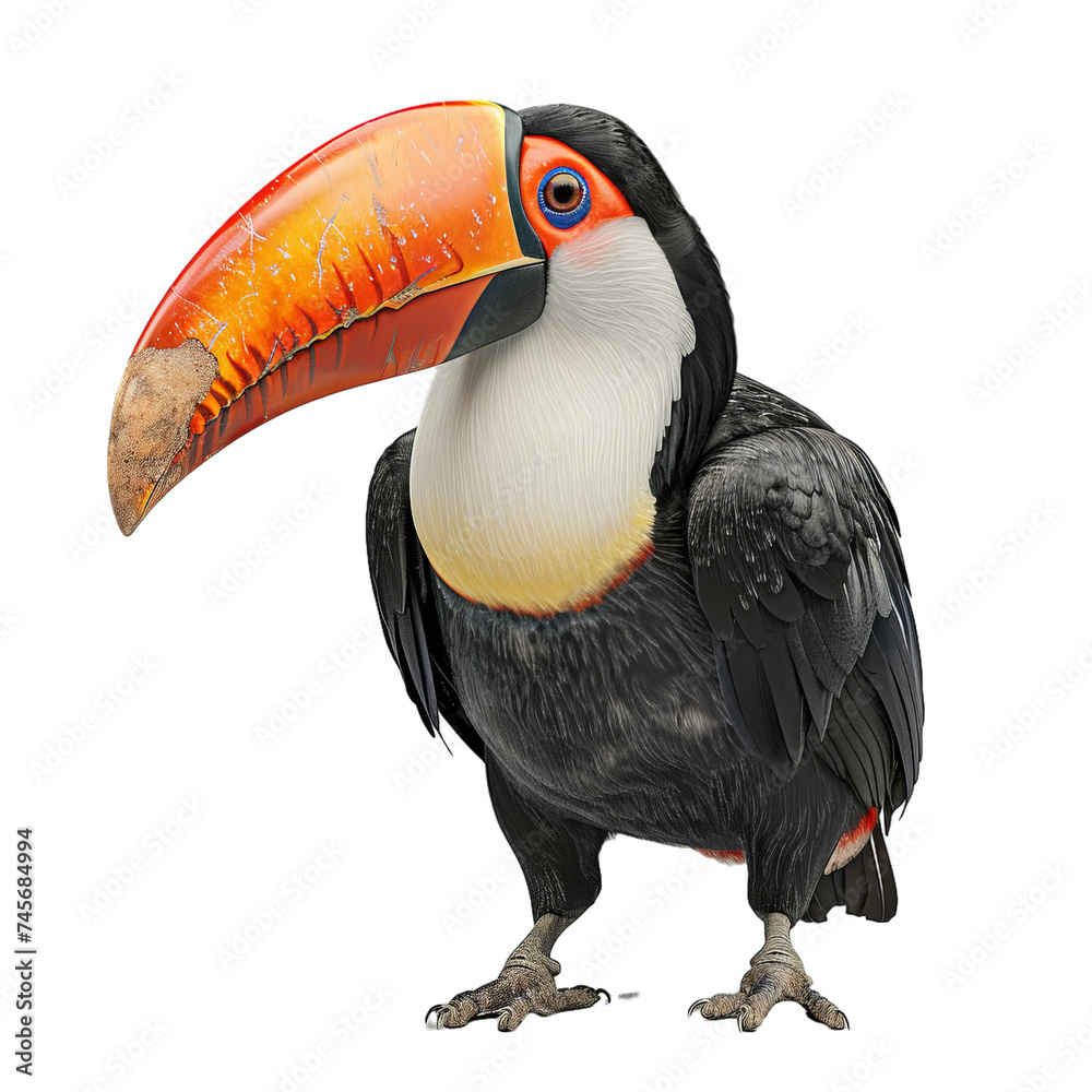 Obraz premium toucan isolated on transparent background, png