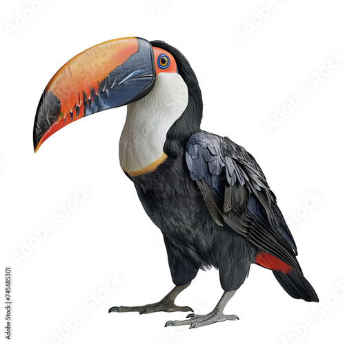 toucan isolated on transparent background, png photo