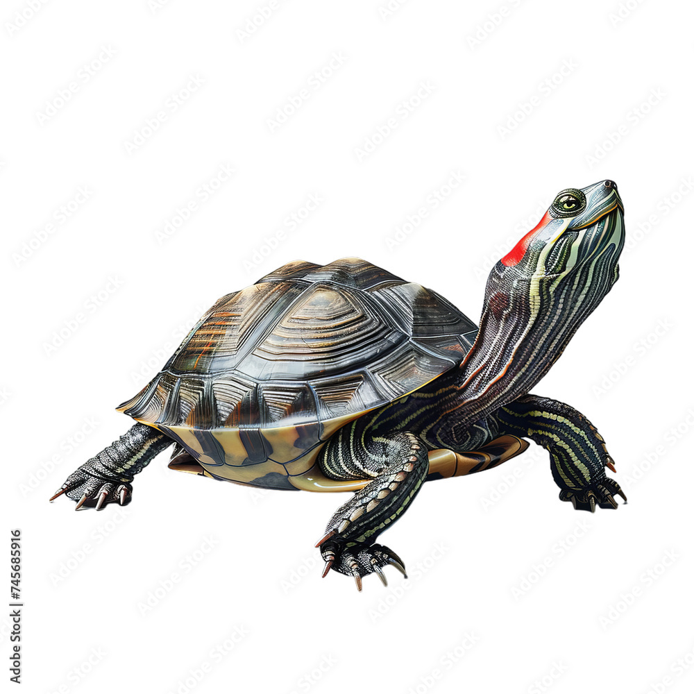 red eared slider isolated on transparent background, png red eared slider isolated on transparent background, png