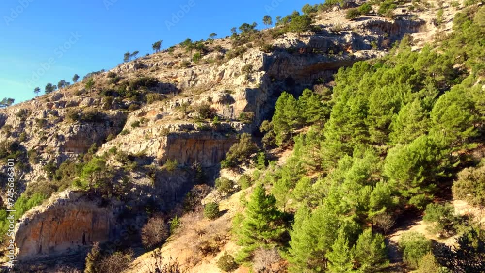 Mountain views. Hiking up a mountainside. Nature Scenery. Brac Island, Croatia. Europe. Mountain views. Hiking up a mountainside. Nature Scenery. Brac Island, Croatia. Europe.