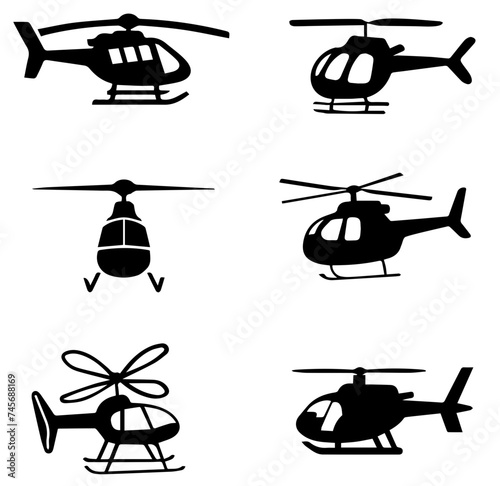 Helicopter vector transparent background PNG clipart