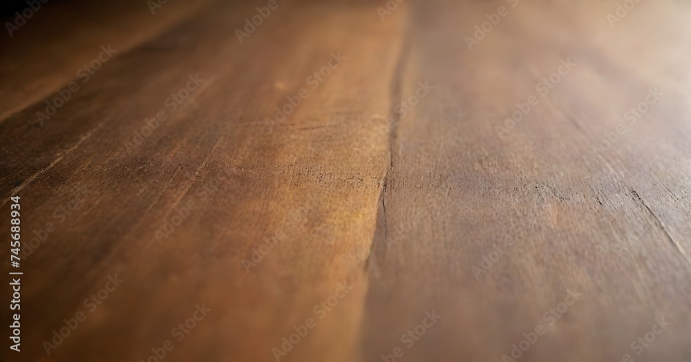 Obraz premium A close perspective showcases the warm, honey-colored tones of wooden boards, ideal for a homely and inviting background. The natural grain and knots add charm and character.
