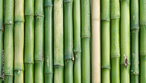 green bamboo fence background, close up & macro shot, vertical