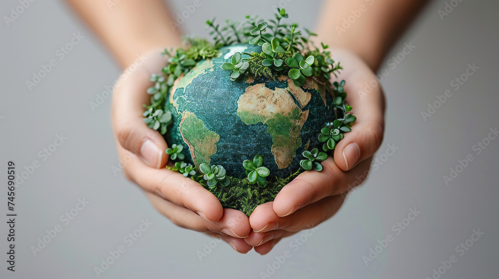 Green Embrace: Nurturing Our Planet Green Embrace: Nurturing Our Planet