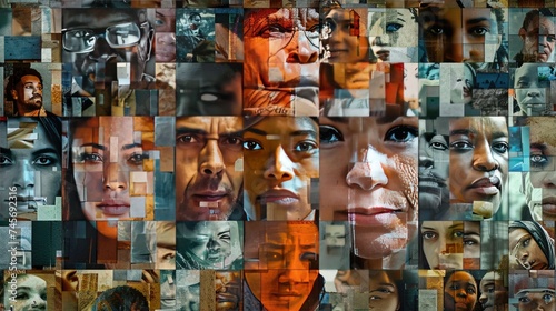 Faces of Diversity: A Vibrant Mosaic