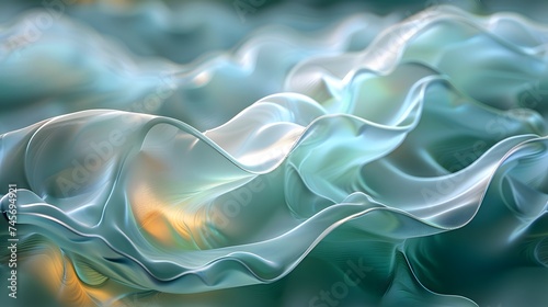 abstract background with blue waves