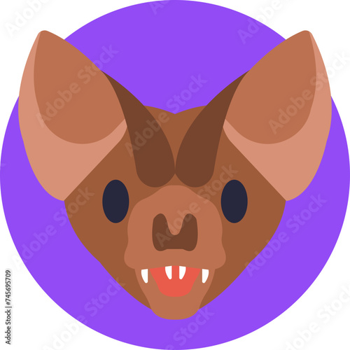 Bat Vector Icon: Perfect for Halloween projects, eco-themed designs, or any creative work needing a touch of the mysterious. 