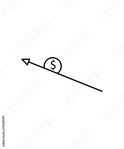 grow icon, vector best line icon.