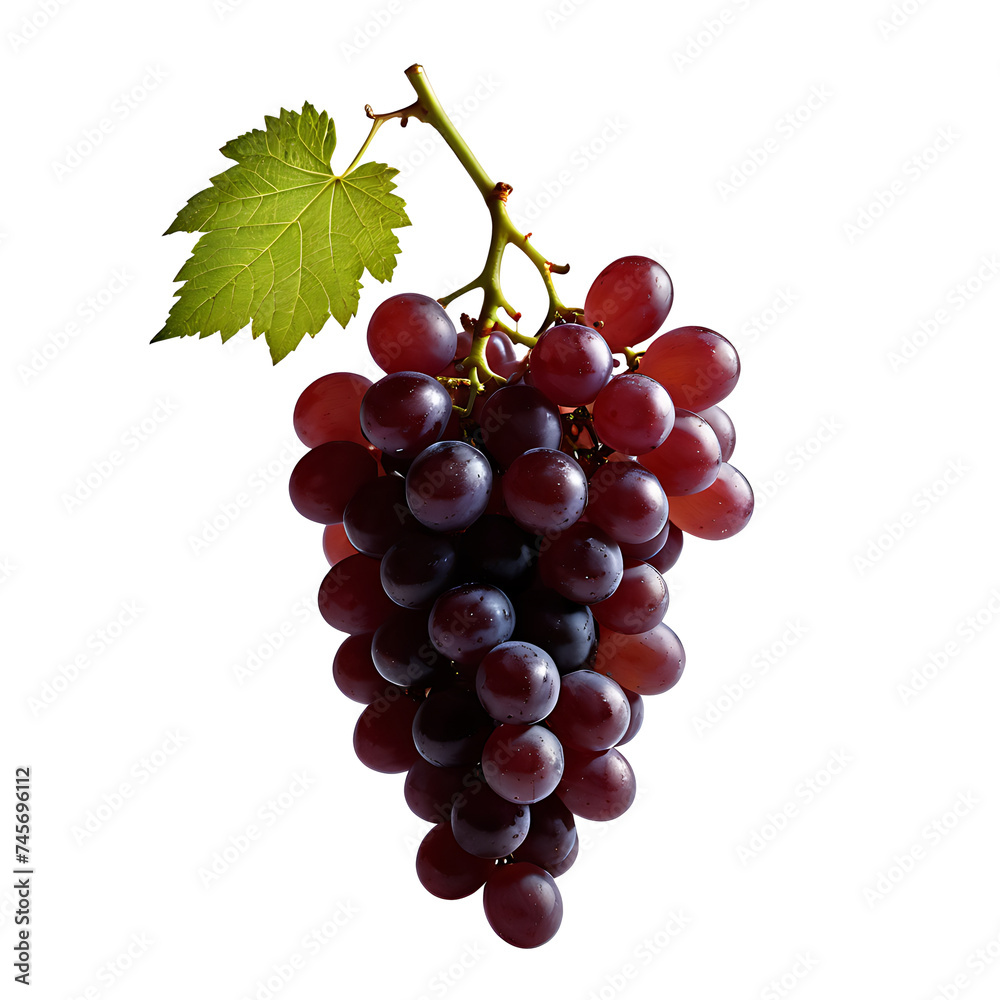 Fototapeta premium Grape image isolated on a transparent background PNG photo
