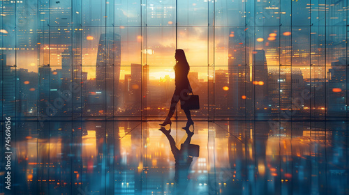 Corporate Elegance: Vivid Dynamics in the Office