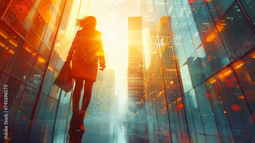 Corporate Elegance: Vivid Dynamics in the Office