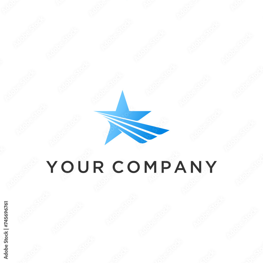Fast Star Logo Concept Icon Vector design Fast Star Logo Concept Icon Vector design