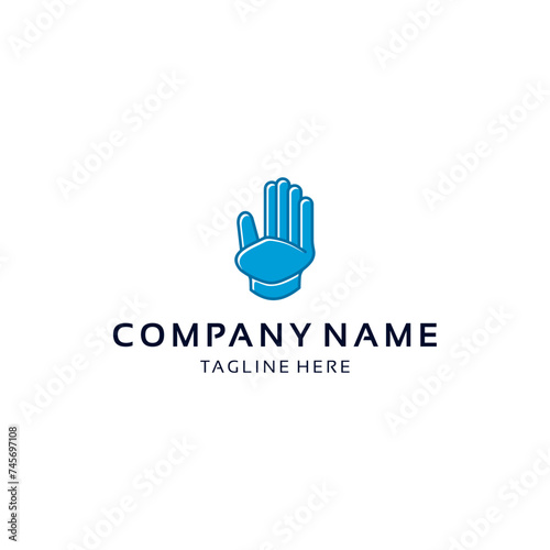 Simple Hand Chair Logo Concept Vector Design © vicky