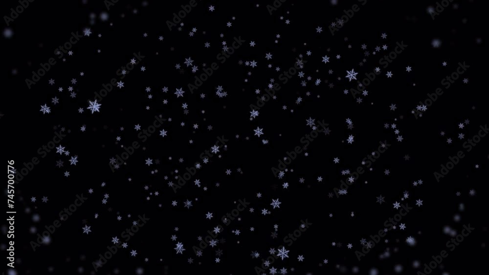 Snowfall and falling snowflakes Background Animation Snowfall and falling snowflakes Background Animation