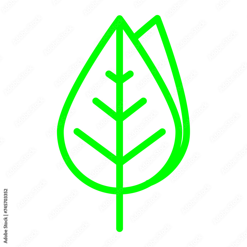 leaf icon isolated on white background, vector illustration leaf icon isolated on white background, vector illustration