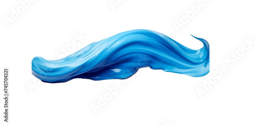 Blue brush stroke paint liquid, PNG File, Transparent Background