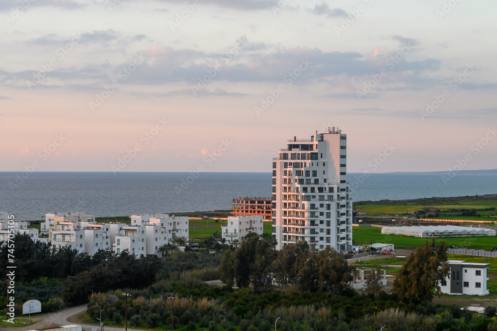 residential complex with white houses in Cyprus 2