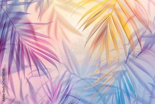  stylish background palm branches 