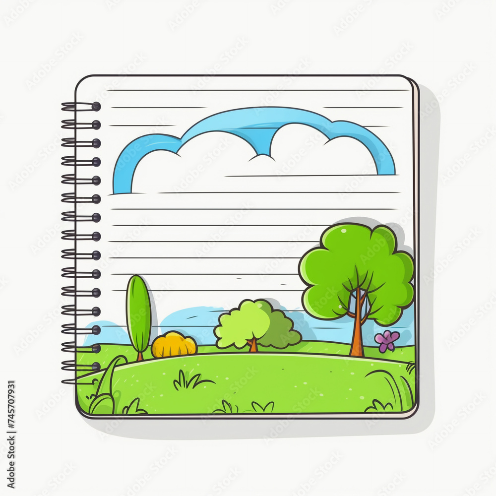 Fototapeta premium A Journey Through Empty Pages