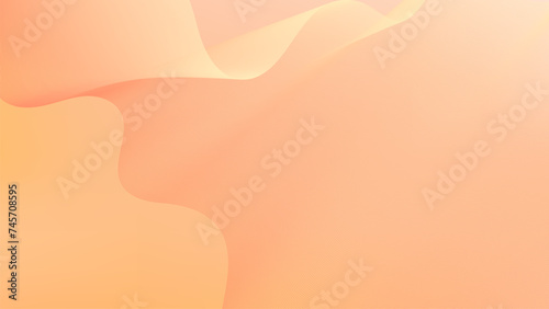Abstract background vector set orange, peach fuzz with dynamic waves for wedding design. Futuristic backdrop with network wavy lines. Premium template with stripes and gradient mesh banner, poster.
