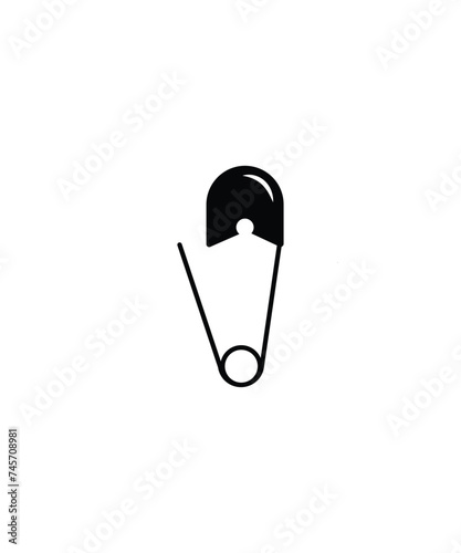 safety pin icon, vector best flat icon.