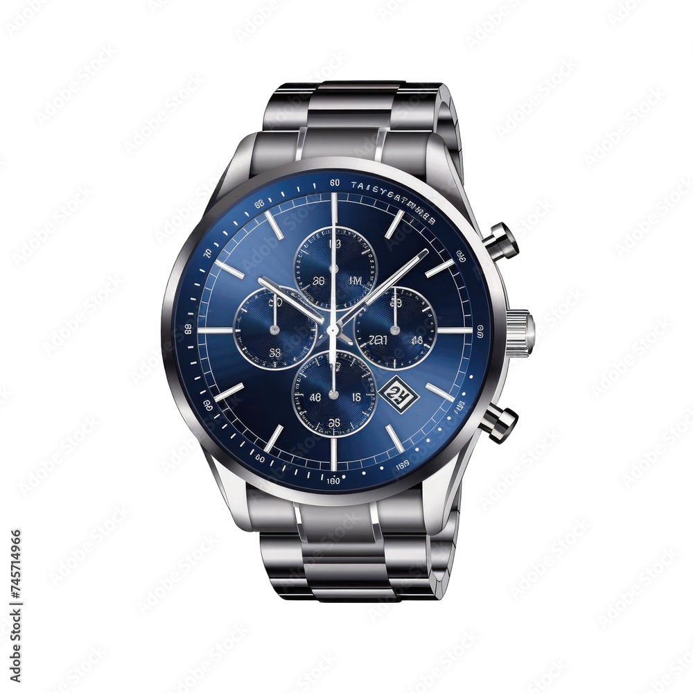 Realistic luxury clock watch chronograph silver gold collection png / transparent Realistic luxury clock watch chronograph silver gold collection png / transparent