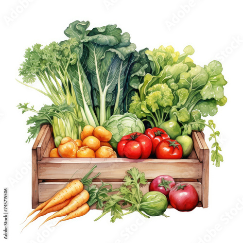 Crate Full of Vegetables