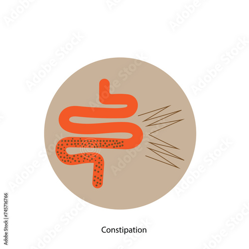 Conceptual Illustration of Constipation