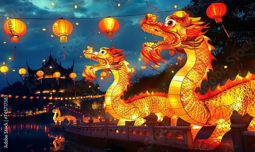 high quality background for chinese lantern festival