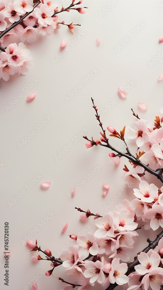 Sakura copy space Sakura copy space