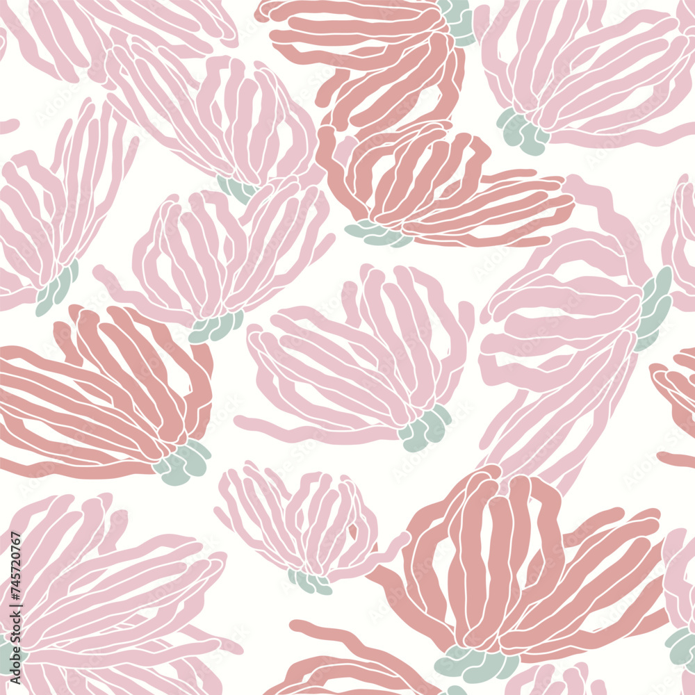 Seamless pattern with flowers. Floral vector background, print, design Seamless pattern with flowers. Floral vector background, print, design