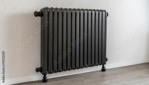 Generated image of black radiator on the wall 