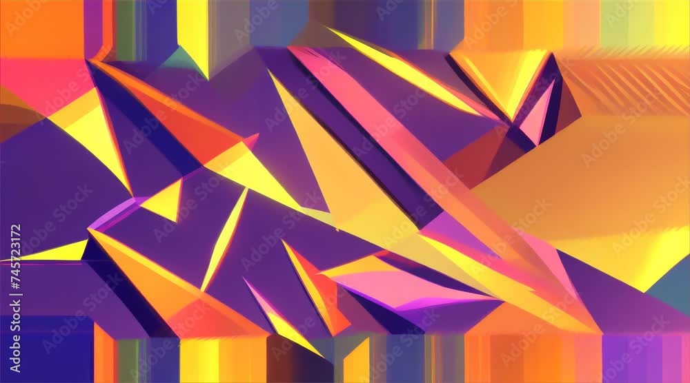 abstract background with tri angle background , movement motion background vdo 