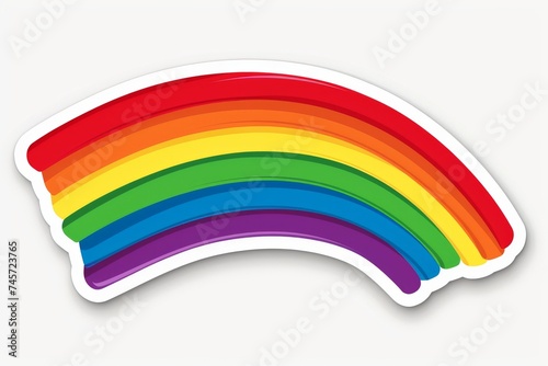 LGBTQ Sticker lgbtq pride sticker for cause design. Rainbow paternal motive unbreakable love diversity Flag illustration. Colored lgbt parade pronoun acceptance. Gender speech genderqueer