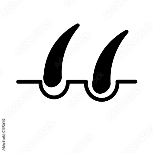 Hair Loss Treatment Glyph Icon
