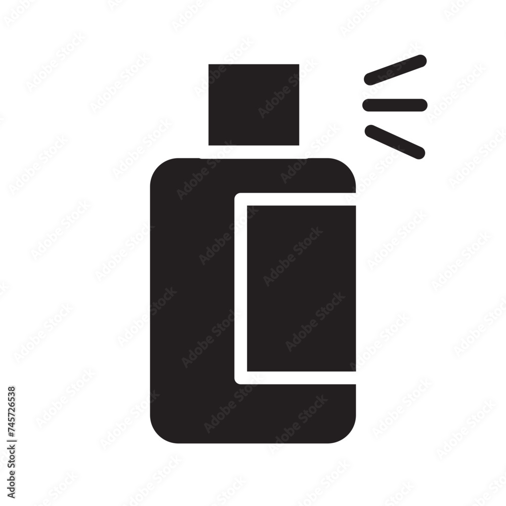 Hair Spray Perfume Glyph Icon