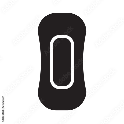 Female Panty Liner Glyph Icon
