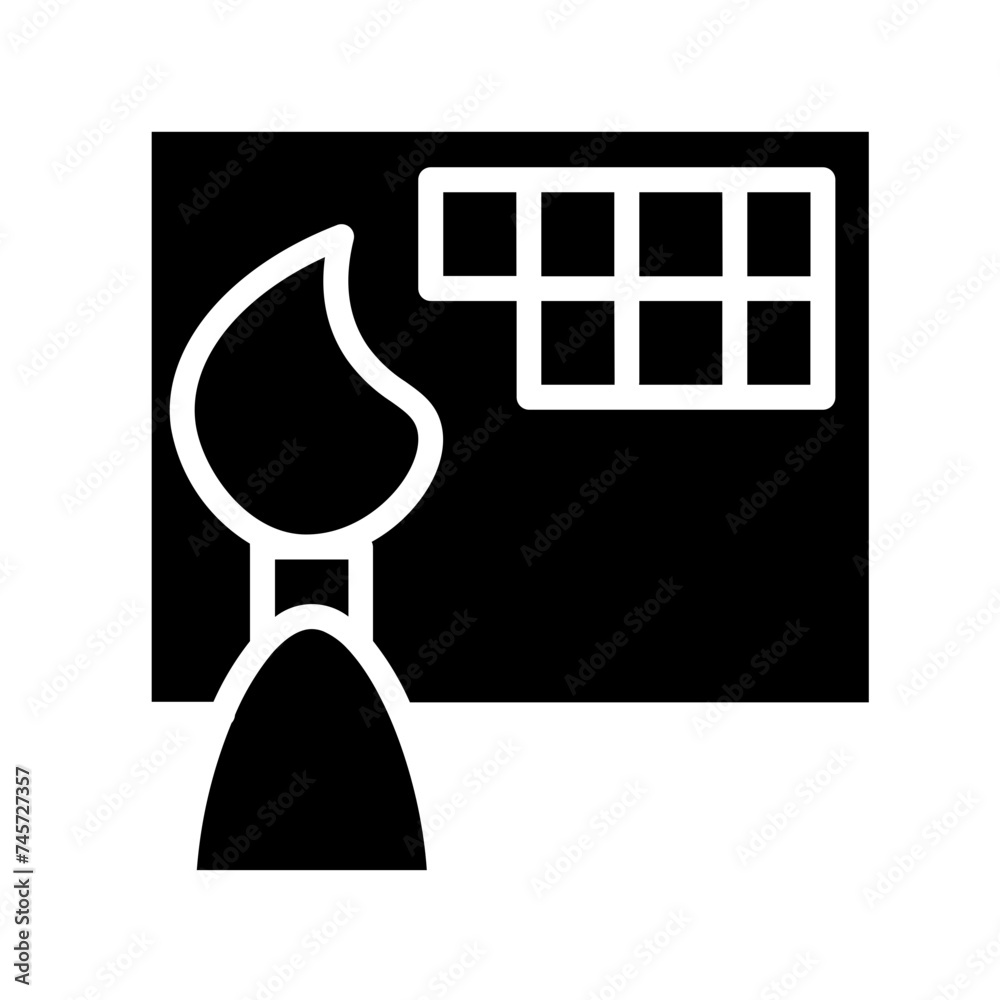 Fototapeta premium Color Design Digital Glyph Icon