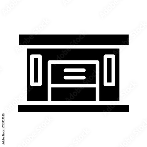 Car Garage Gear Glyph Icon