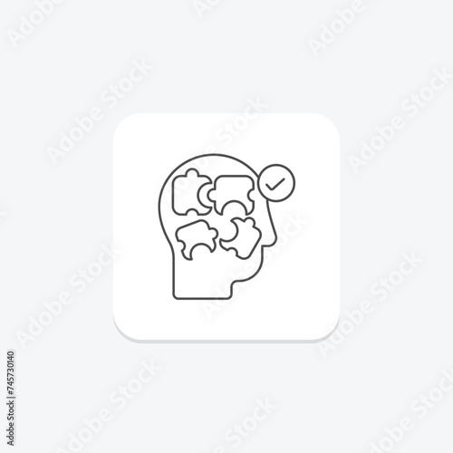 Problem Solving icon, problem-solving skills, problem solving techniques, problem solving strategies, problem solving approaches lineal color icon, editable vector icon, pixel perfect