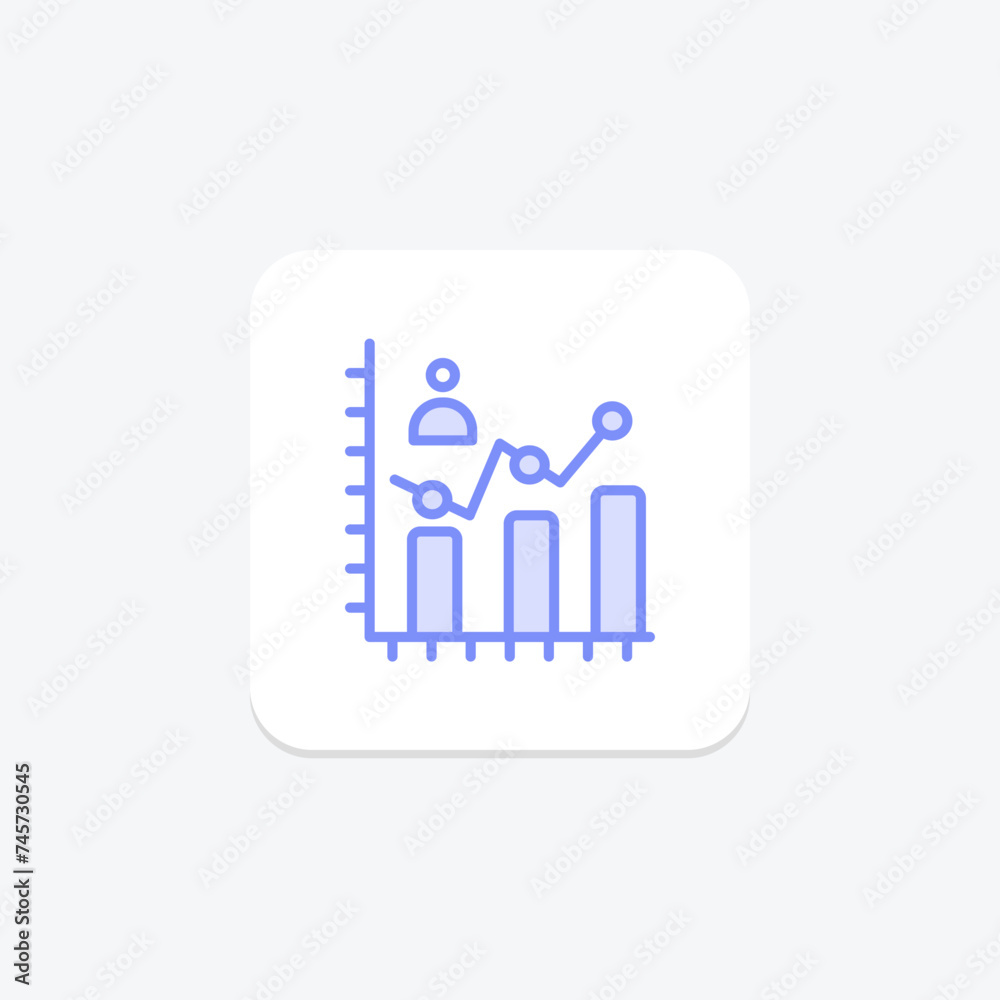 Progress Tracking icon, progress monitoring, progress assessment, progress evaluation, progress measurement duotone line icon, editable vector icon, pixel perfect, illustrator ai file Progress Tracking icon, progress monitoring, progress assessment, progress evaluation, progress measurement duotone line icon, editable vector icon, pixel perfect, illustrator ai file