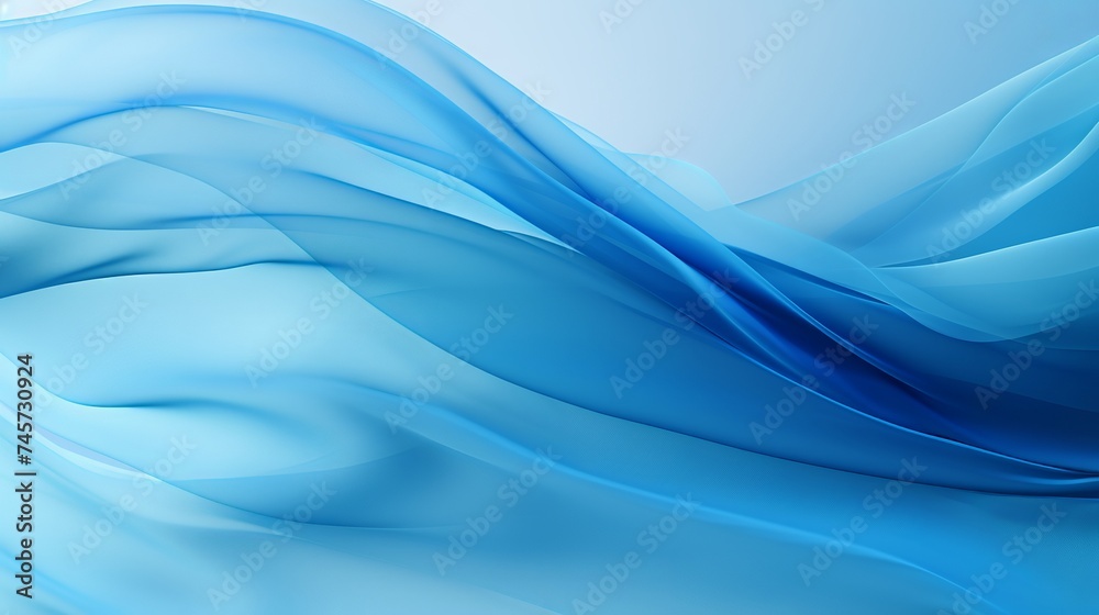 Naklejka premium Abstract blue background, wave, veil and velvet texture