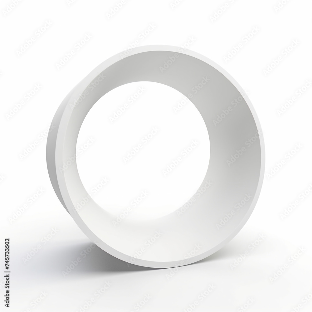 circle minimalist, white background сreated with Generative Ai circle minimalist, white background сreated with Generative Ai