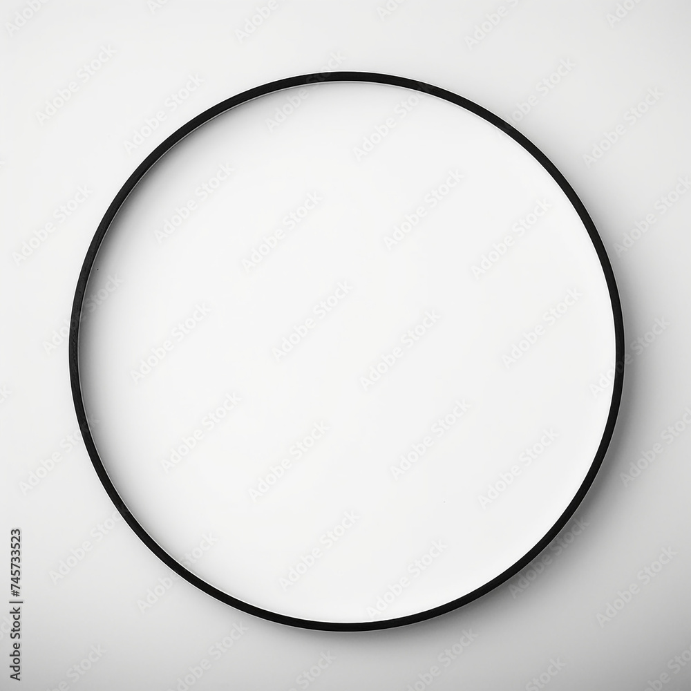 circle minimalist, white background сreated with Generative Ai circle minimalist, white background сreated with Generative Ai