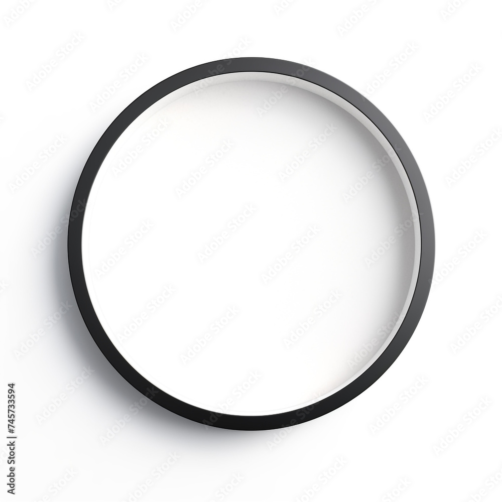 circle minimalist, white background сreated with Generative Ai circle minimalist, white background сreated with Generative Ai