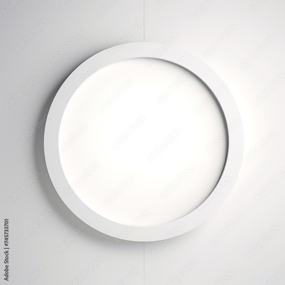 circle minimalist, white background сreated with Generative Ai circle minimalist, white background сreated with Generative Ai