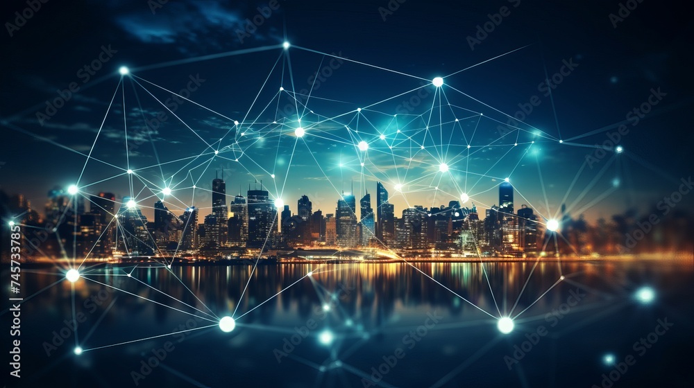 Communication technology for internet business. Global world network and telecommunication on earth cryptocurrency and blockchain and IoT. Communication technology for internet business. Global world network and telecommunication on earth cryptocurrency and blockchain and IoT.
